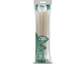Palito para Espeto de Madeira com 50 unidades Theoto