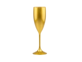 Taça Champanhe 180ml Gold Ouro Perolado Inusi