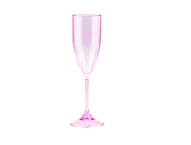 Taça Champanhe 180ml Gotas Rosa Cristal Inusi