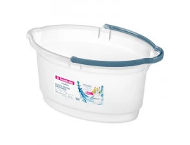 Balde Oval Plástico 14 litros Transparente Sanremo