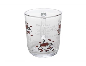 Conjunto Canecas de Vidro 220ml 6 Peças Mundiart