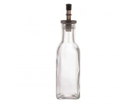 Garrafa para Azeite 510ml de Vidro com Tampa Preto Lyor