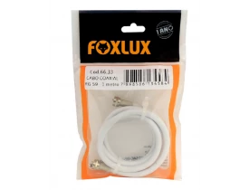 Cabo Coaxial Foxlux - RG 59 1 metro