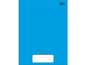 Caderno Brochura Capa Dura Universitário sem Pauta D+ Azul 96 Folhas Tilibra