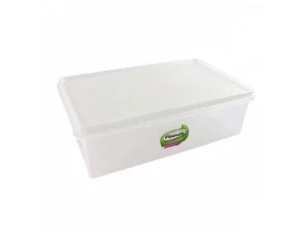 Caixa Retangular 11litros Natural Plasvale 39x28x14cm