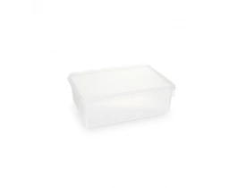 Caixa Retangular 6,5litros Natural Plasvale 34x23x11,5cm
