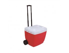 Caixa Térmica 42 litros com Roda e Alça Retrátil Vermelha 43X46X51 Mor