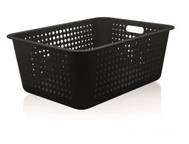 Cesta Organizadora Ou Martiplast Maxi 56x41x22cm Preta CO460