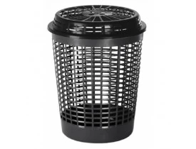 Cesto para Roupa 55litros Recycle Preto Plasvale 47x47x57cm
