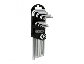 Jogo de Chaves Torx 9 peças Foxlux