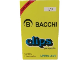 Clips 8/0 Galvanizado com 25 unidades Bacchi