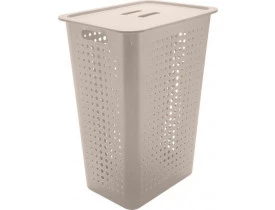 Cesta de Roupas com Tampa 47L 