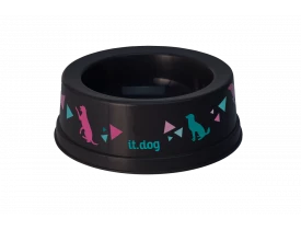 Comedouro 0,5litros Preto It Dog Plasvale