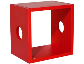 Cubo Madeira Tramontina - Prateleira Estante Vermelho