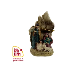 Presépio Resina Sagrada Família 10cm Florarte 