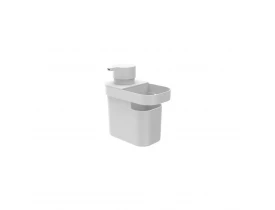 Dispenser para Detergente e Organizador de Pia Trium 650ml Branco Ou Martiplast