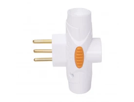 Pino Multiplicador 2P+T 10A Daneva