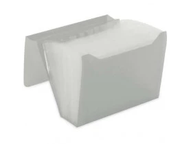 Pasta Sanfonada Duplicata com 31 Divisórias Cristal Polibras