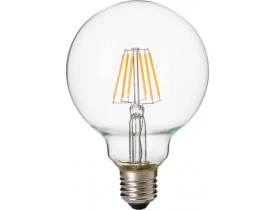 Lâmpada Globo Led Filamento G95 4W Bivolt 2200K Branca Quente Âmbar Cristallux