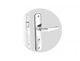 Fechadura Popline Reta Externa Cromado ESP26 Soprano