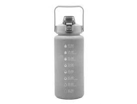 Garrafa Squeeze 2L com Marcadores Cinza Lyor