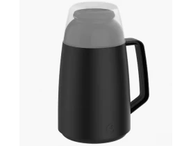 Garrafa Térmica 500ml Lotus Preta Soprano