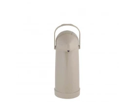 Garrafa Térmica de Pressão Nobile 1,0 litro Bege 12X32cm Mor