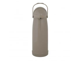 Garrafa Térmica de Pressão Nobile 1,9 litros Bege 14X40cm Mor