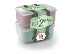 Kit 2 Potes 1 litro Candy Color Plasvale