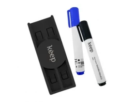 Kit Marcador Quadro Branco 2 unidades com Apagador Magnético Keep