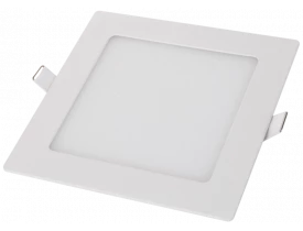 Painel Led de Embutir Quadrado 6W Bivolt 3000K Luz Amarela Quente Cristallux
