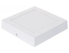 Painel Led de Sobrepor Quadrado 24W Bivolt 3000K Luz Amarela Quente Cristallux