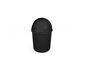 Lixeira Retrátil 1,4 litros Preto 14X14X21cm Plasvale