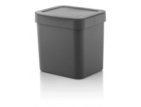Lixeira Trium 4,7 litros Chumbo 17X20X20cm Ou Martiplast