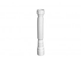 Sifão Tubo Extensível Corrugado Flexível 73cm Branco Krona