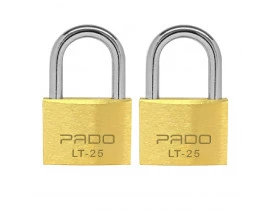 Cadeado 25mm Duplo com 4 Chaves Pado