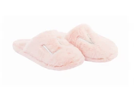 Chinelo Pantufa Adulto Feminino Rosa Love Stuf