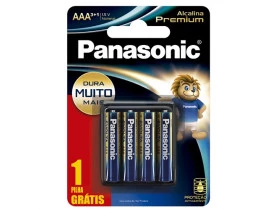 Pilha Alcalina AAA 4 Pilhas 1,5V Panasonic