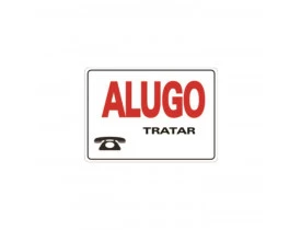Placa Sinalização Alugo Conex