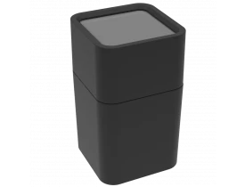 Porta Cotonete/Algodão Preto Soprano