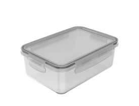 Pote Click Retangular 1,28 litros Natural Ou Martiplast