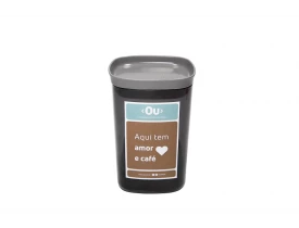 Pote Hermético My Coffee Ou Martiplast 10,5x10,5x16cm Chumbo PH200