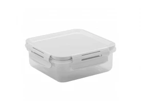 Pote Click Retangular 380ml Natural Ou Martiplast