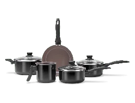 Jogo de Panelas 5 Peças Antiaderente Ceramic Life Easy Brinox