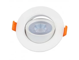 Spot Led de Embutir Redondo 5W Bivolt 6500K Luz Branca Fria Cristallux