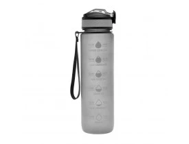 Garrafa Squeeze com Marcadores Cinza 1L Lyor