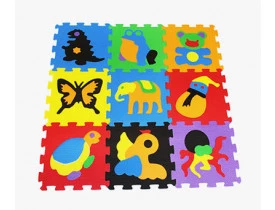 Tatame Infantil Bichinhos sem Borda em EVA Riplas Cor Sortida