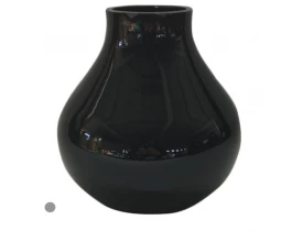 Vaso Decorativo de Vidro Preto D&A