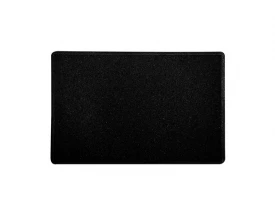 Tapete Capacho Vinil 40X60cm Liso Preto Kapazi