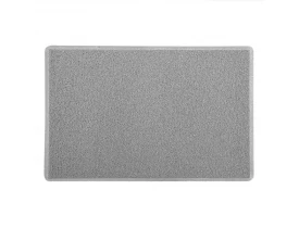 Tapete Capacho Vinil 40X60cm Liso Cinza Kapazi